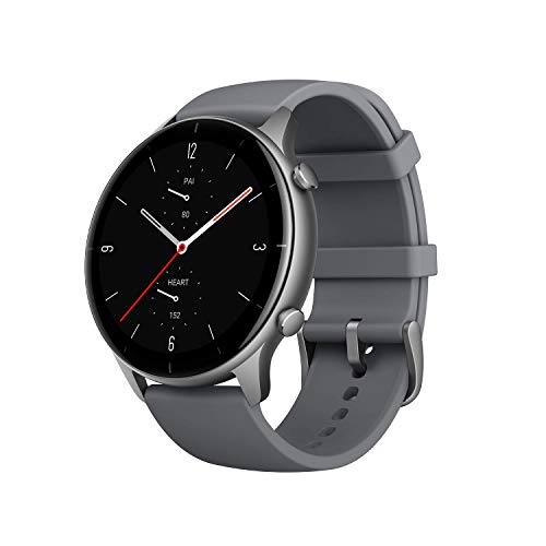 Amazfit GTR 2e Smartwatch Smart Watch, Alexa Integrado, 1.39" AMOLED, Pulsómetro, 5 ATM Resistente al agua, 90 Modos Deportivos, GPS, SpO2, Monitor de Sueño, Podómetro, Gris